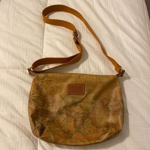 Prima Classe Alviero Martini Cross Body Bag Coated Canvas Packable